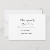 Cartons Réponse Bride sur Mariage campagnard de tracteur agricole (Dos)