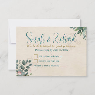 Cartons Réponse Broussage & Sage avec Mariage de remplissage aquar