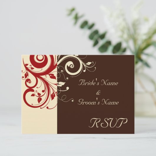 Cartons Réponse Brown/Crème/Flèche inverse rouge (Debout devant)