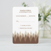 Cartons Réponse Brown Forest Range Mariage (Debout devant)