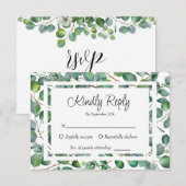 Cartons Réponse Budget minimaliste Convivial Agritourisme (Devant / Derrière)