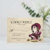 Cartons Réponse Burgundy Alice au pays des merveilles Mariage de h (Debout devant)