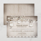 Cartons Réponse burlap dentelle lumières & masturbation jarre mari (Devant / Derrière)