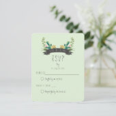 Cartons Réponse Cactus and Succulent Boho Wedding (Debout devant)