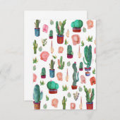 Cartons Réponse Cactus et boutons (Devant / Derrière)