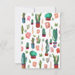 Cartons Réponse Cactus et boutons