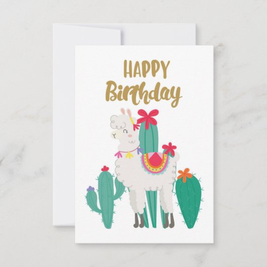 Cartons Réponse Cactus Joyeux anniversaire (Devant)