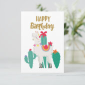 Cartons Réponse Cactus Joyeux anniversaire (Debout devant)