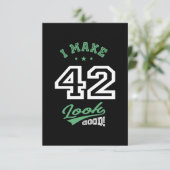 Cartons Réponse Cadeau Anniversaire 42 Ans (Debout devant)