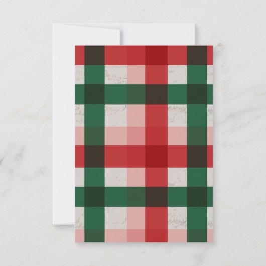 Cartons Réponse Cadeau de Noël (Dos)