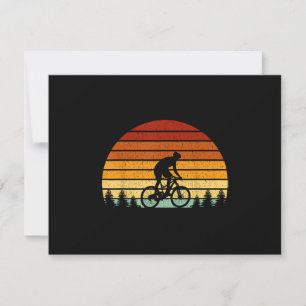 Cartons Réponse Cadeau VTT Sunset vintage Pour Mountain B