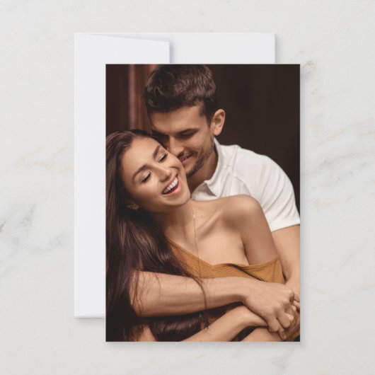 Cartons Réponse Cadre Elegance Modern Classy Code QR Mariage (Dos)