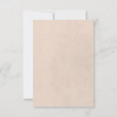 Cartons Réponse Cadre floral Boho séché Mariage rose tendre (Dos)