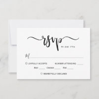 Calligraphie chic minimaliste Mariage de script RS