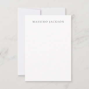 Cartons Réponse Calligraphie chic simple noir et blanc de son prop