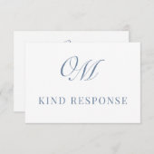 Cartons Réponse Calligraphie Classique Mariage moderne (Devant / Derrière)