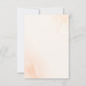 Cartons Réponse Calligraphie couleur rose pâle Mariage QR (Dos)