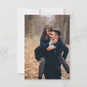 Cartons Réponse Calligraphie moderne code QR noir intemporel Photo (Dos)