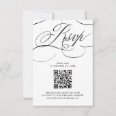 Cartons Réponse Calligraphie moderne code QR noir intemporel Photo (Devant)