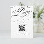 Cartons Réponse Calligraphie moderne code QR noir intemporel Photo (Debout devant)