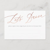 Cartons Réponse Calligraphie or Rose simple (Dos)