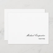 Cartons Réponse Calligraphie professionnelle simple (Devant / Derrière)