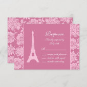 Cartons Réponse Candy Pink à Paris (Devant / Derrière)