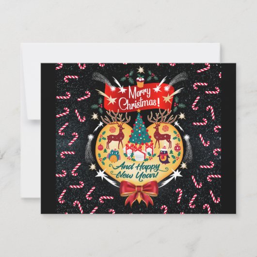 Cartons Réponse Canettes de Noël (Devant)