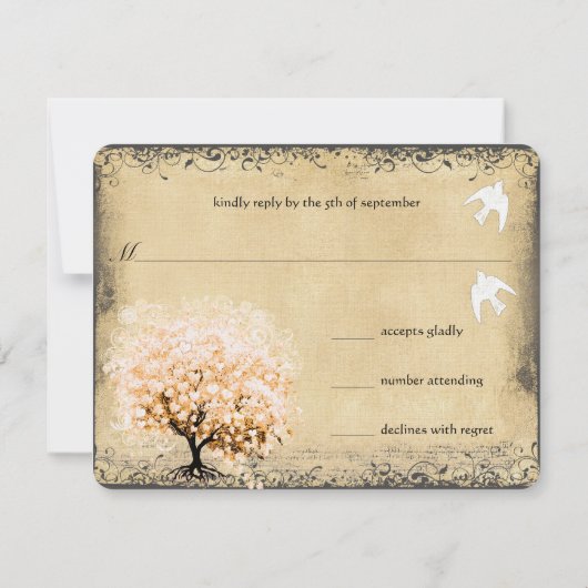 Cartons Réponse Cardiaque Feuille de corail Dove Inséparables Mari (Dos)