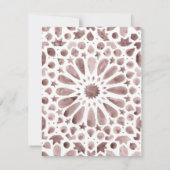 Cartons Réponse Carrelage géométrique Brown arabe choix de repas (Dos)