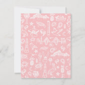 Cartons Réponse Cartable Charleston en rose Mariage (Dos)