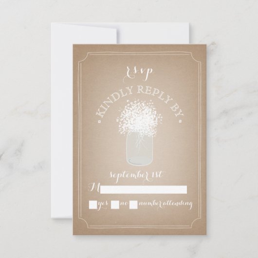 Cartons Réponse Carton de respiration pour bébé inspiré Mason Jar  (Devant)