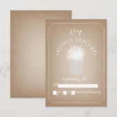 Cartons Réponse Carton de respiration pour bébé inspiré Mason Jar  (Devant / Derrière)