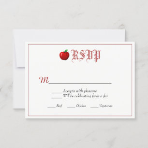 Cartons Réponse Carton d'invitation pour un mariage de conte de fé
