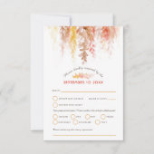 Cartons Réponse Cascade cascade chute vigne brun orange mariage (Devant)