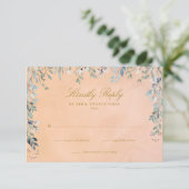 Cartons Réponse Cascade Florale verdoyante Mariage toscan rustique (Debout devant)