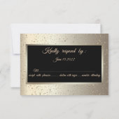 Cartons Réponse Casquette de remise des diplômes pailletée, Confet (Dos)