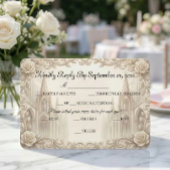 Cartons Réponse Cathédrale monochrome crème élégante