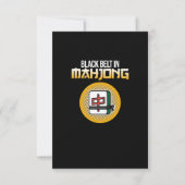Cartons Réponse Ceinture Noire À Mahjong Jeu Joueur Mahjong (Devant)