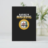 Cartons Réponse Ceinture Noire À Mahjong Jeu Joueur Mahjong (Debout devant)