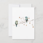 Cartons Réponse Célébration des Inséparables rustiques du bois (Dos)