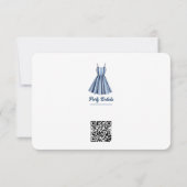 Cartons Réponse Célébration des Rayures du Bord de Mer Code QR (Dos)
