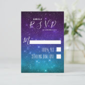 Cartons Réponse Céleste Galaxy Night Sky Stars Mariage (Debout devant)
