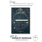 Cartons Réponse Céleste Minuit Bleu Croissant Lune Dîner