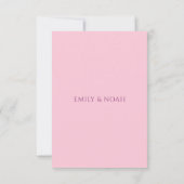 Cartons Réponse Céleste rose violet soleil Lune étoiles Mariage (Dos)