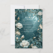 Cartons Réponse Celestial Night Garden Wedding (Devant)