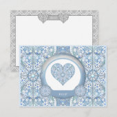 Cartons Réponse Céramique Lace Bleu clair (Devant / Derrière)