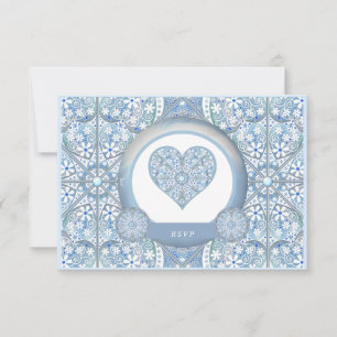 Cartons Réponse Céramique Lace Bleu clair