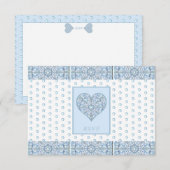 Cartons Réponse Céramique Lace Bleu clair (Devant / Derrière)