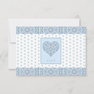 Cartons Réponse Céramique Lace Bleu clair